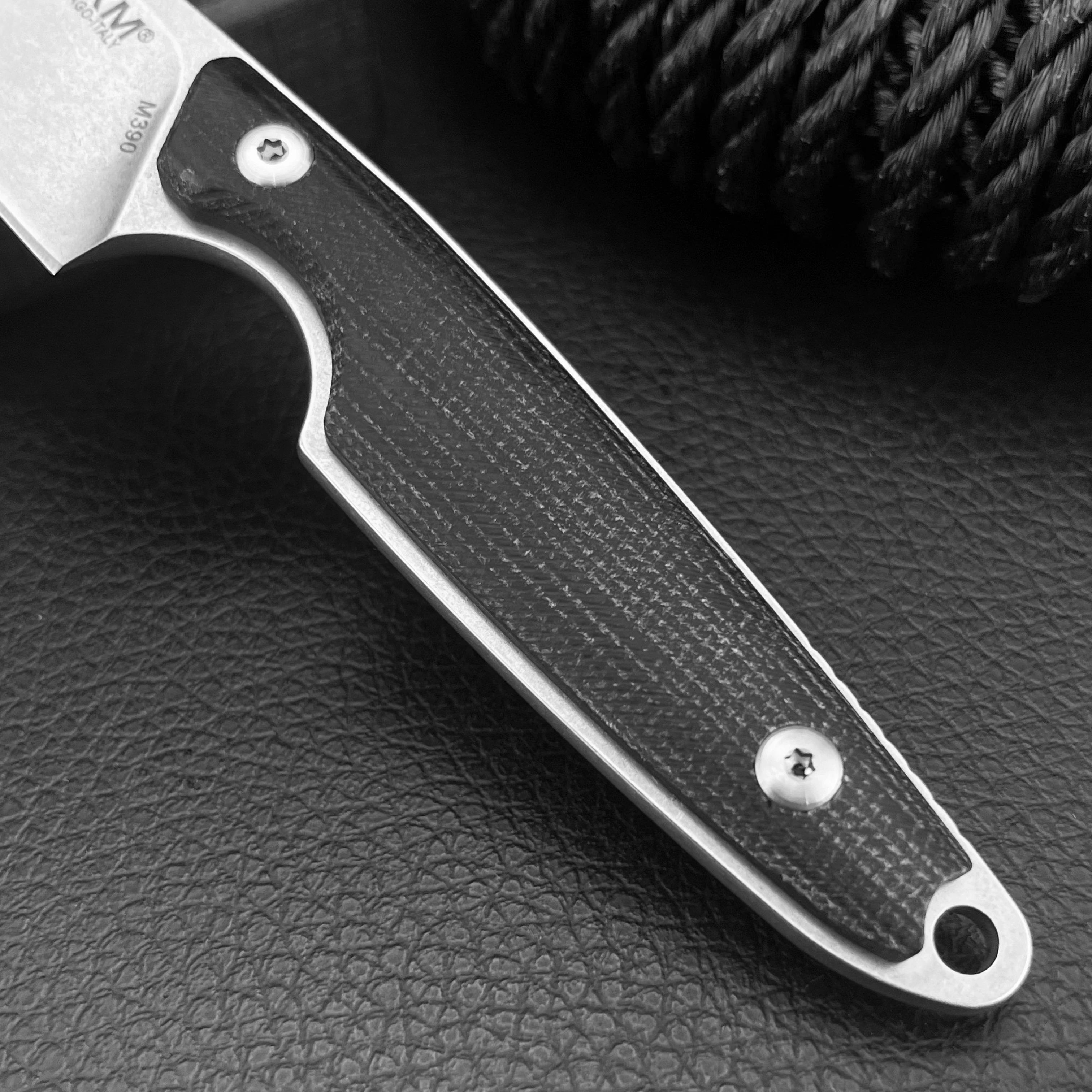 MKM RMJ شفرة مستقيمة في الهواء الطلق متعددة الوظائف EDC سكين سكينة تكتيكية سكين صيد Micarta مقبض مضلع شفرة متكاملة