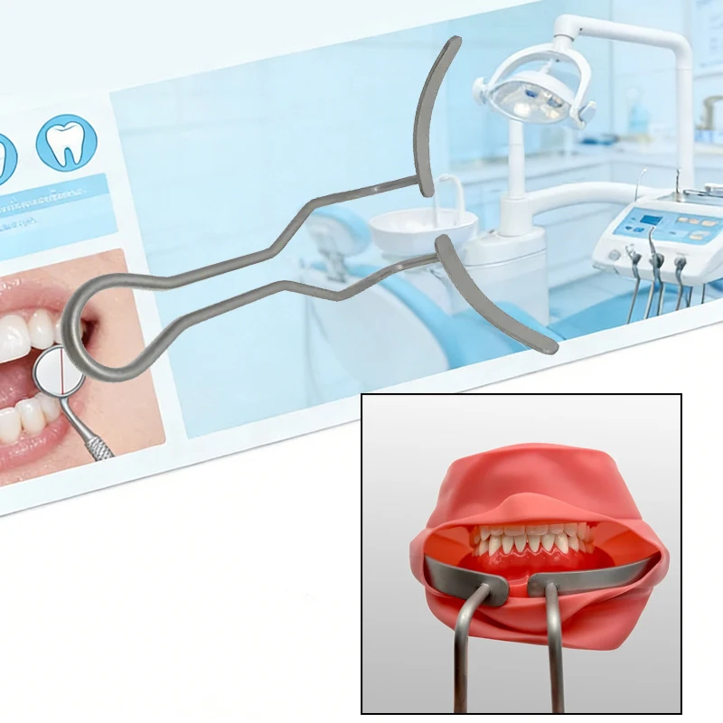

3pcs Dental Stainless Steel Cheek Retractor Mouth Opener With Flips Oral Surgery Instruments Clinic