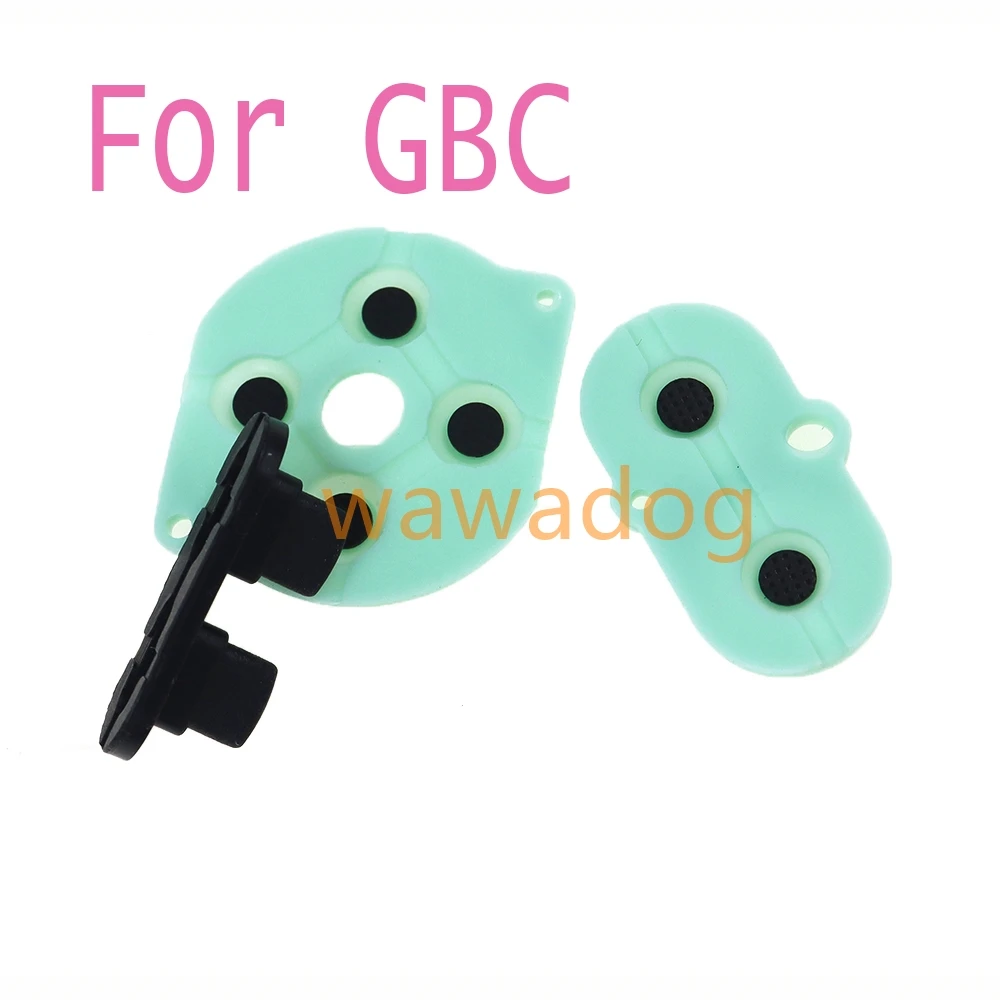 1 Набор для игровой приставки Game Boy Color GBC Shell Silicon Start Select Keyboard резиновый проводящий Button D-pad
