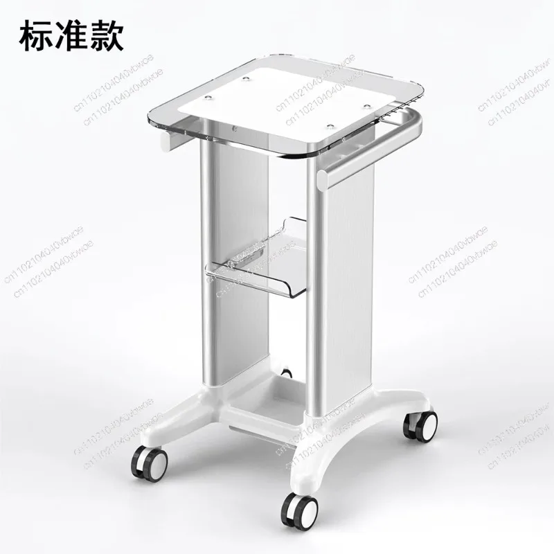 Beauty instrument cart Acrylic, small bubble shelf base Dental clinic B Ultrasound medical beauty cart enlarged