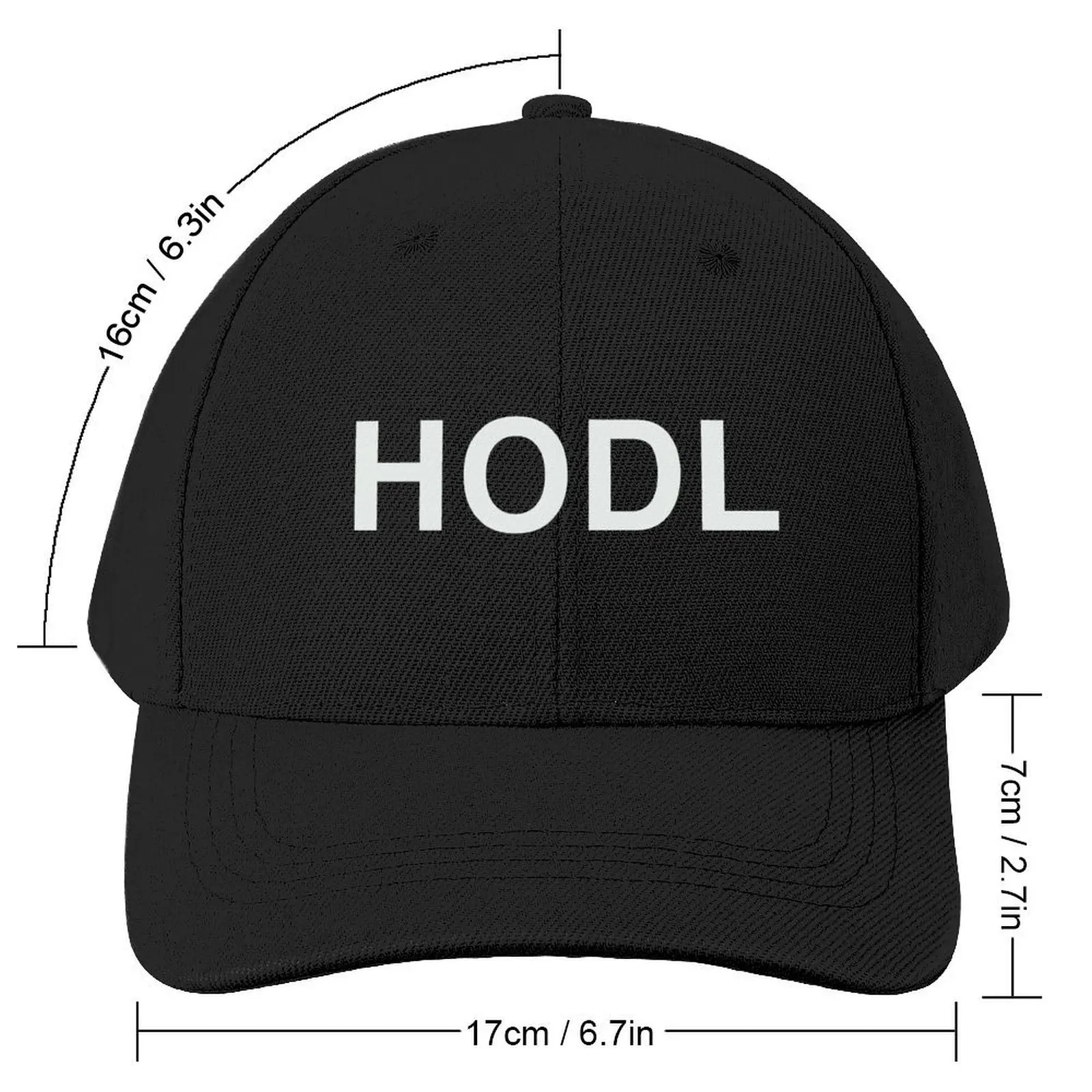 HODL Baseball Cap Big Size Hat derby hat party Hat Women Men's