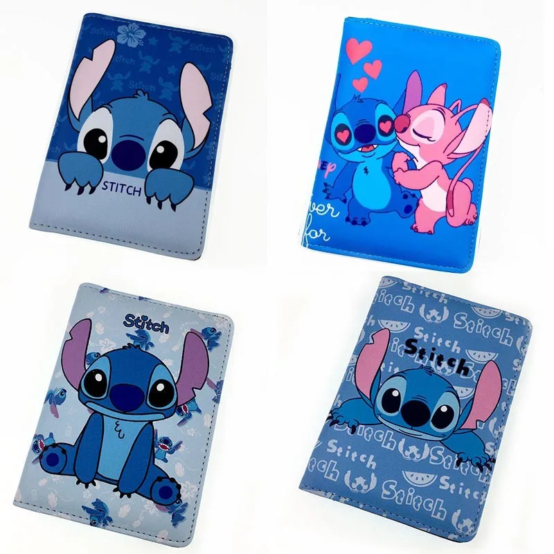 Travel Accessories Lilo Stitch 80G Thicker Passport Holder PU Leather Women Men Passport Cover Case Card ID Holders