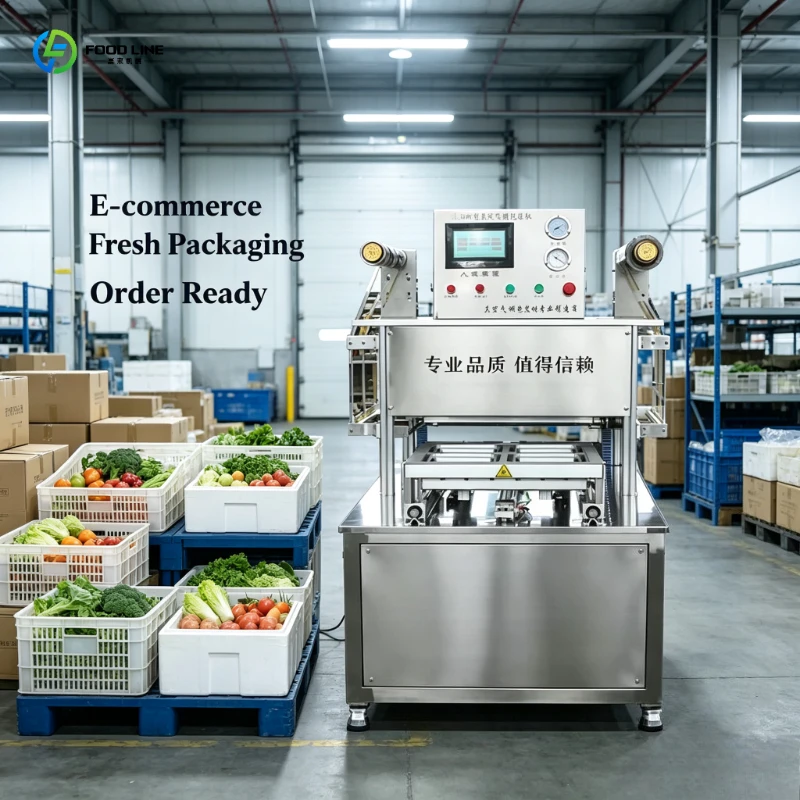 FL Automatic Modified Atmosphere Vacuum Sealer, Food Freshness Packer for Beef Chunks, Shop Tool with Roll Film