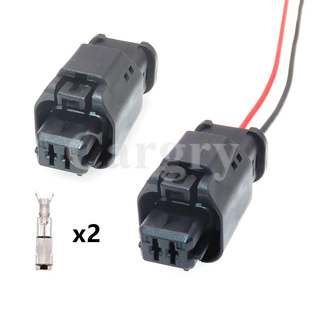 1 Set 2P 1801175-1 AC Assembly Auto Accessories Automotive Pump Sensor Wiring Harness Socket For Peugeot Citroen