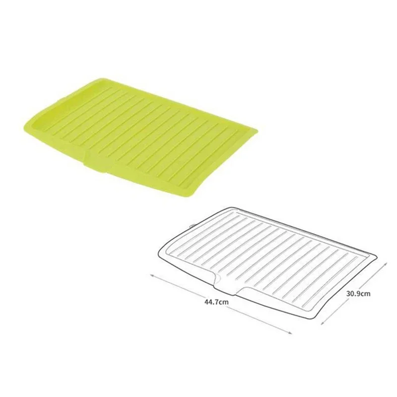 Drain Rack Kitchen Silicone Dish Drainer Tray Large Sink Drying Rack Worktop Organizer Drying Rack for Kitchen Dishes Tableware