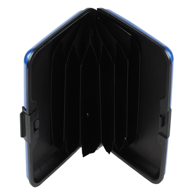 4X Waterproof Business Id Credit Card Wallet Holder Aluminum Metal Case Box (Random Color)