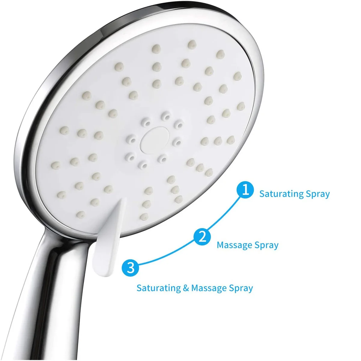

Three-function Toggle Hand-held Shower/shower Head, Electroplated ABS Shower Head, Manufacturer Wholesale Aromatherapy