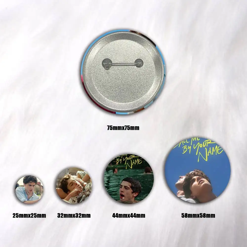 A-Call Me By Your Name Anime Round Badges, Brooches, Clothing Accessories, Birthday Gifts, Anime Conventions