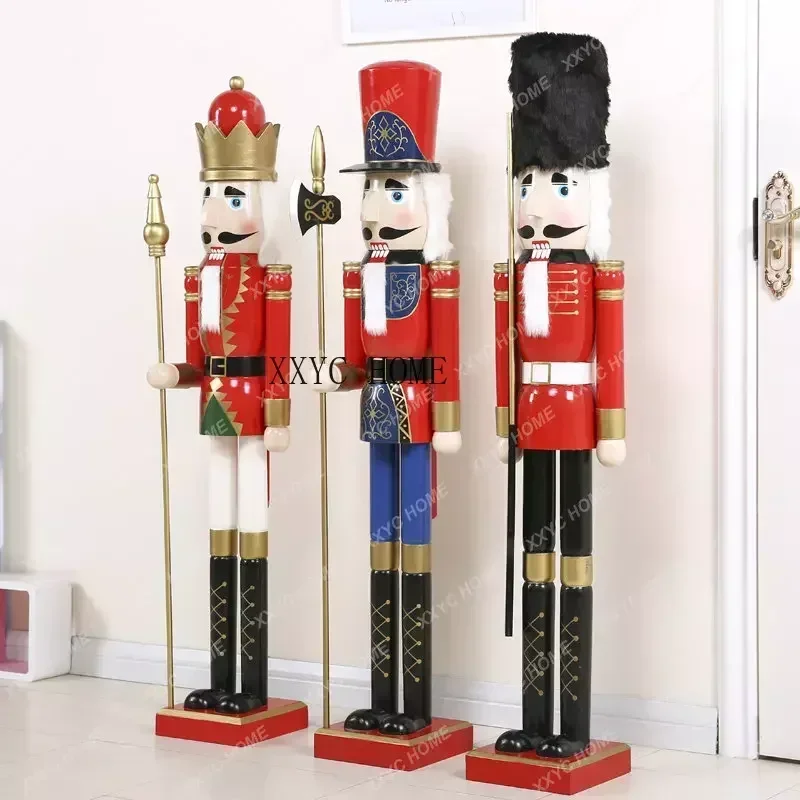 120cm Nutcracker Puppet Soldier Decoration Nordic Home Hotel CafeGift home decoration accessories