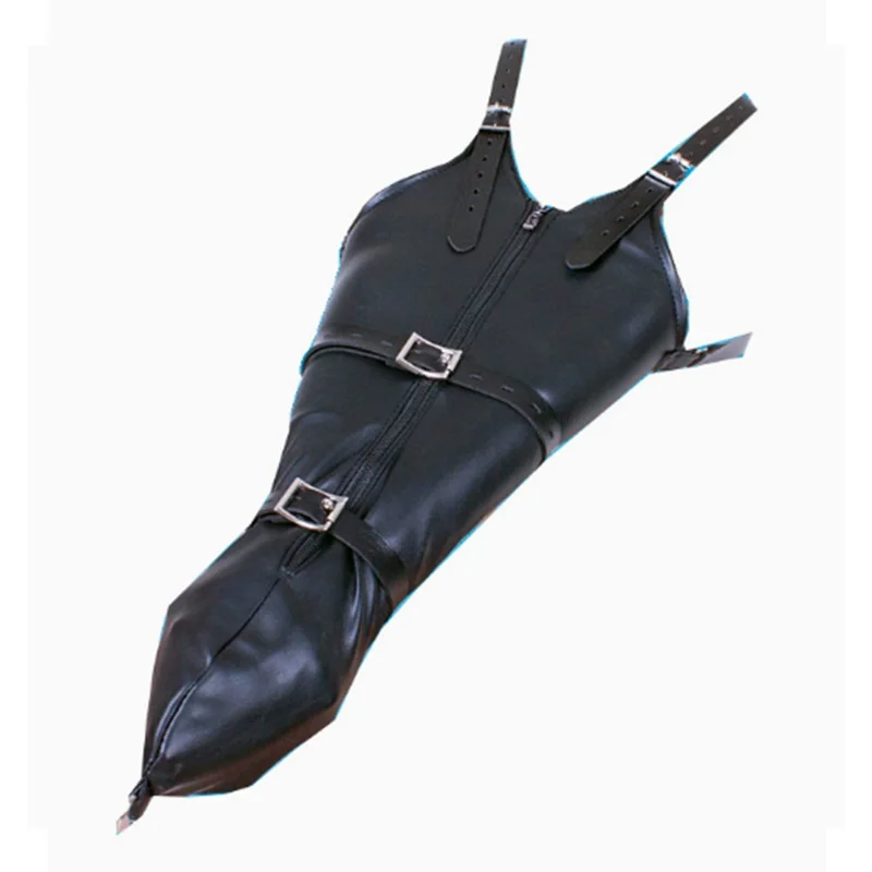 BDSM Strait Jacket / Armbinder,Leather Deluxe Arm Binder Restraint,Behind Back Bondage Gloves,Sex Toys For Couples - Image 3