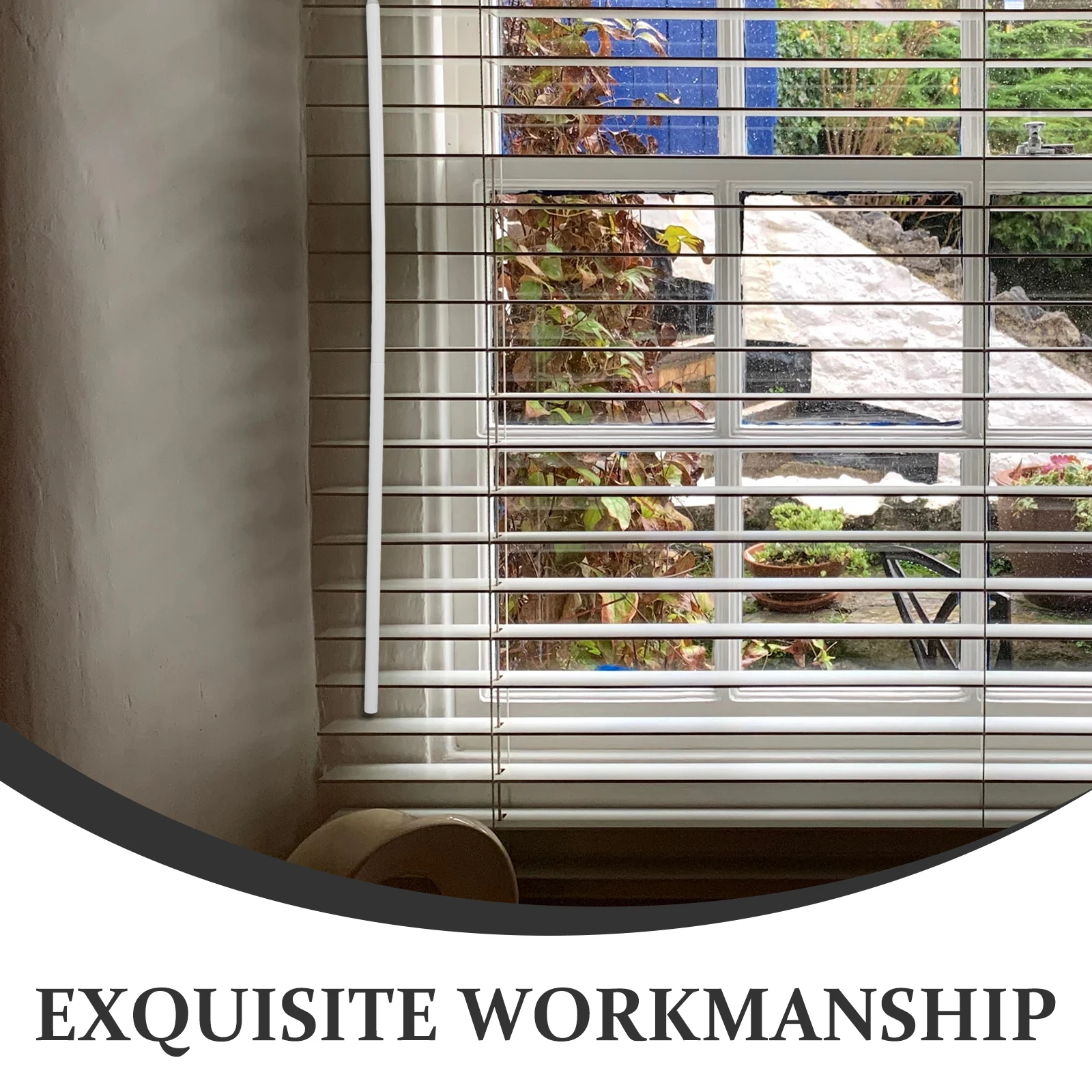 

Blinds Louver Hanging Rod 24 Inch White Pull Stick Wand Replacement for Window Vertical Sticks Home Office Curtains Accessories