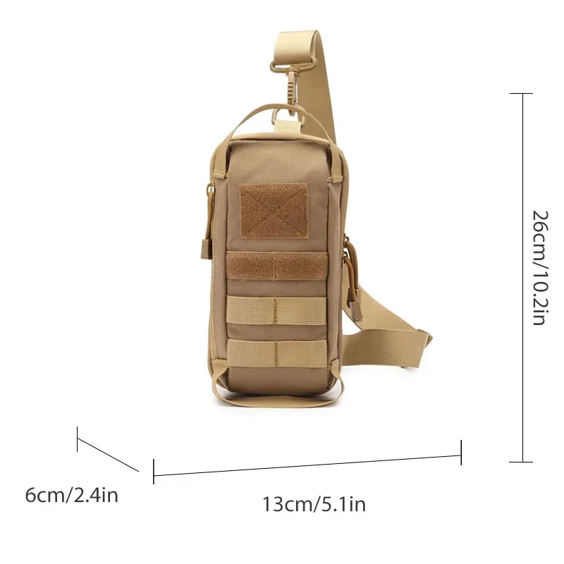 Riliwail-Tactical Crossbody Peito Bolsa Masculina, Sacos De Pesca, Multifuncional, Telefone, Luya