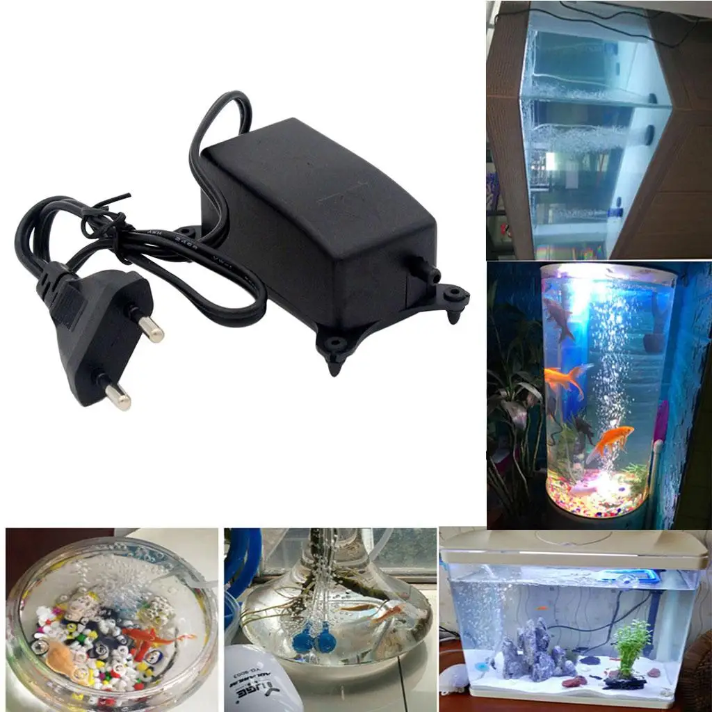 Bomba de aire para acuario y pecera con difusor burbujeador - imagen 2
