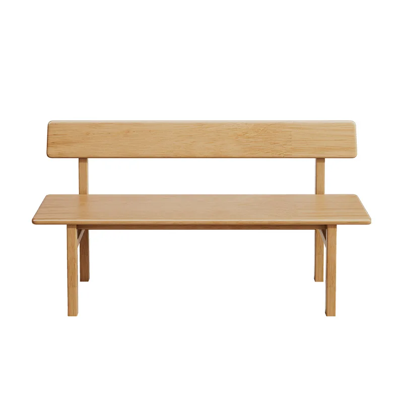 //Solid Wood Bench With A Simple Soft Cushion Household Bed End Bench Dining Chair Long Bench Leisure Woodworking Stool