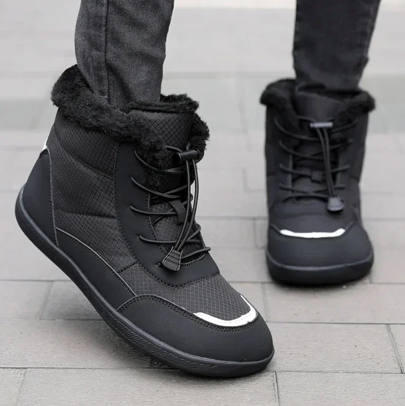 

2024 New Women's Barefoot Snow Boots Thick Plush Waterproof Anti-Slip Boots Women's Outdoor Winter Hiking Shoes walking Shoes