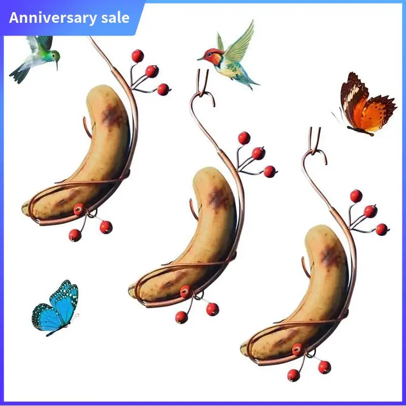 

LUCK-Butterfly Banana Hammock Outdoor Hanging Butterfly Feeder For Habitat,Garden Decor & Butterfly Attractor Decor