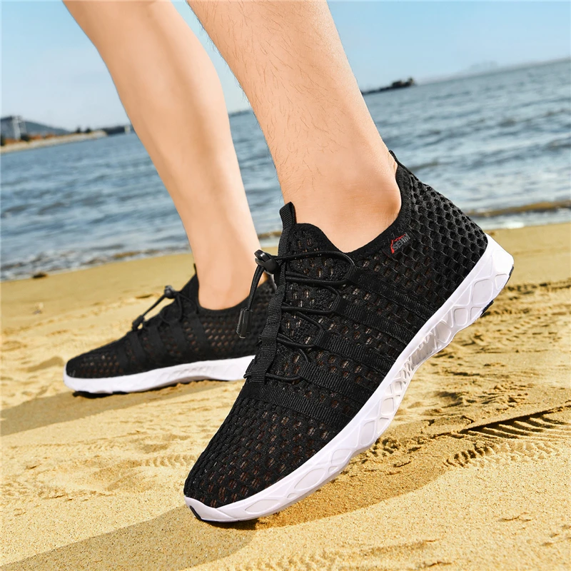 Men's Mesh Breathable Casual Shoes, Outdoor Beach Water Shoes, Lightweight Suixi Shoes image 4