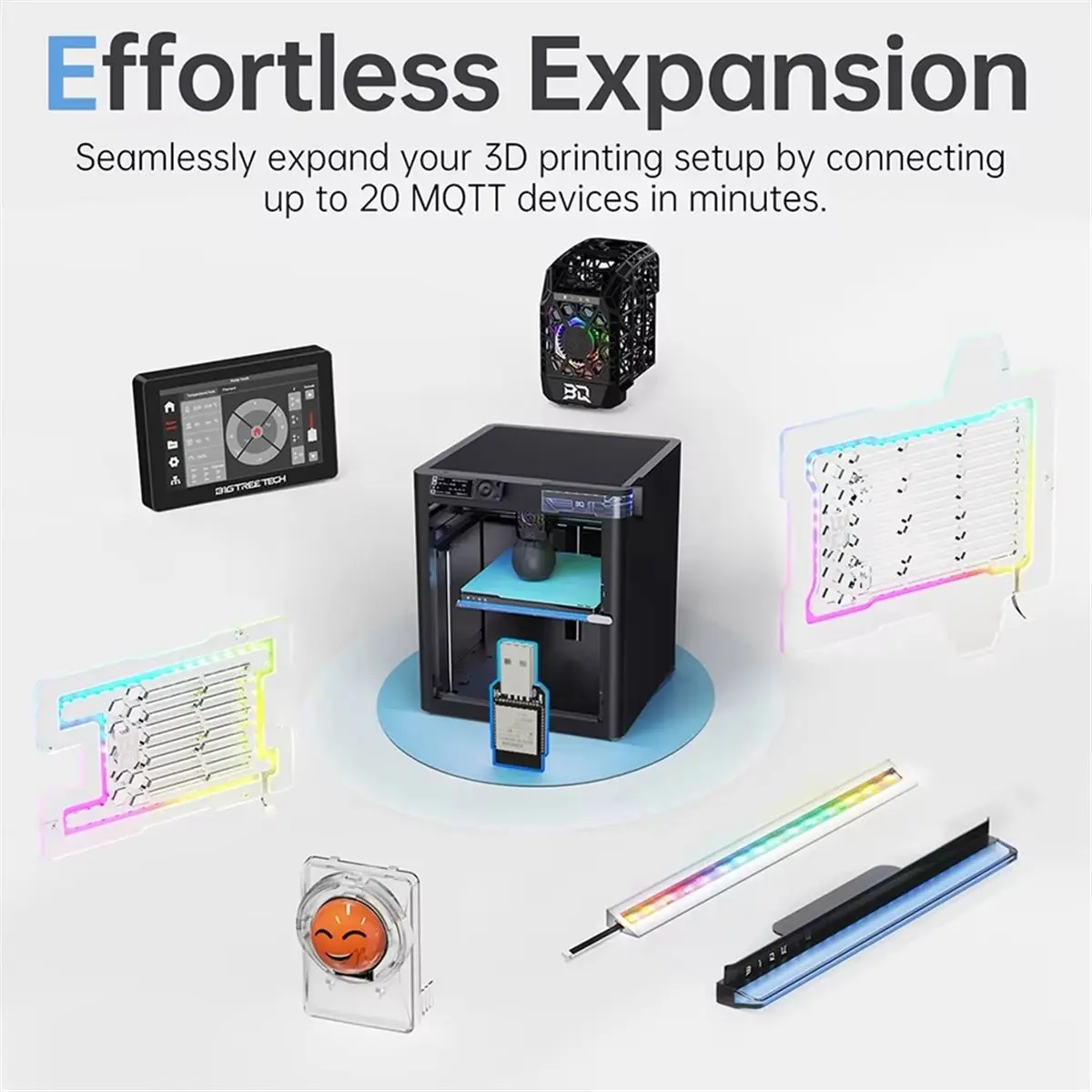 [AC18 Digital]/ Panda MQTT Expansion Module Upgrade for P1P P1S P2S X1C X1E A1 A1 MINI 3D Printer Accessories