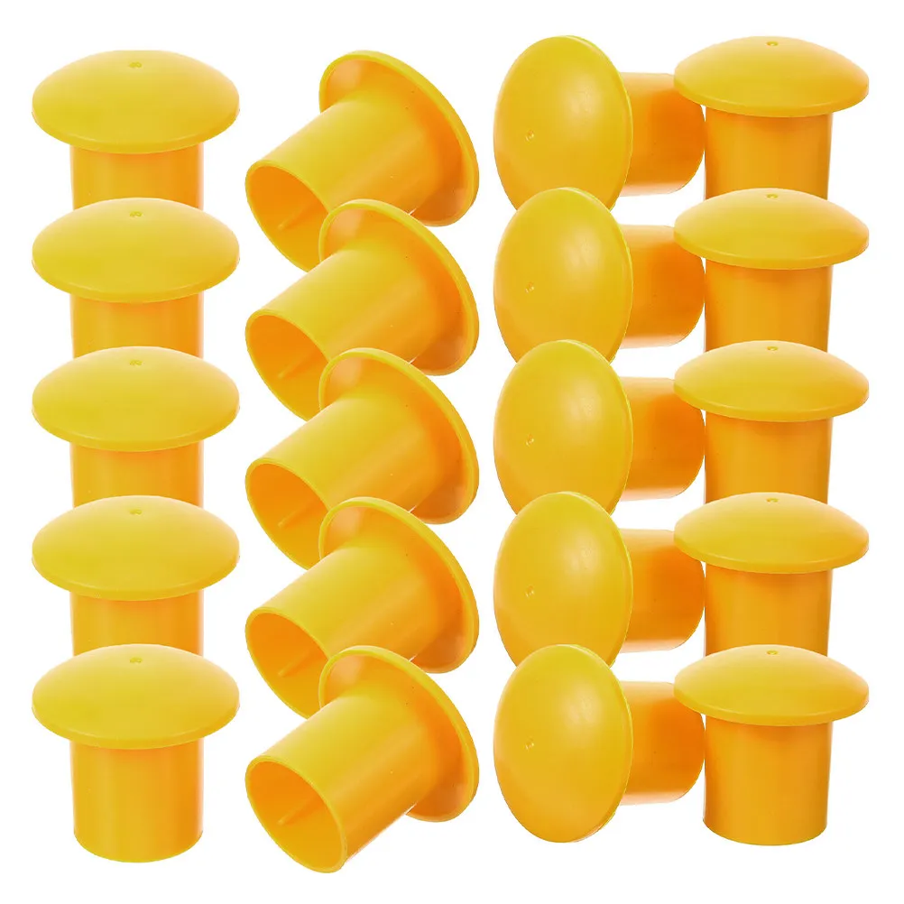 

50Pcs Rebar Protection Caps Plastic Safety Covers Construction Site Accessories Mushroom Rebar End Protective Caps Replacement