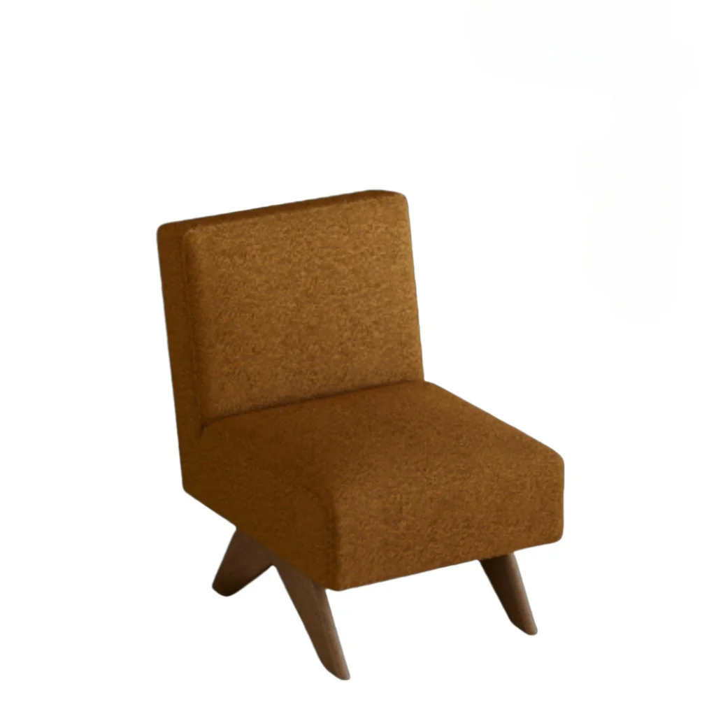 

# Eco-Friendly Solid Wood Armless Chair Mid-Century Minimalist Home Office Apartment