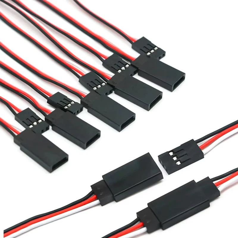 1/2/5/10 PCS 6' Male To Female JR Plug Servo Extension Lead Cord Wire Cable 15cm RC Servos Extension Cord for Helicopter Toys