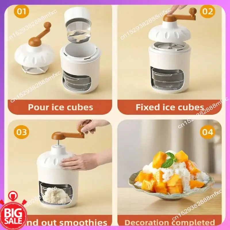 

Big Deal Household Mini Ice Shaver Crusher Ice Cream Maker Suitable For Summer Ice Making