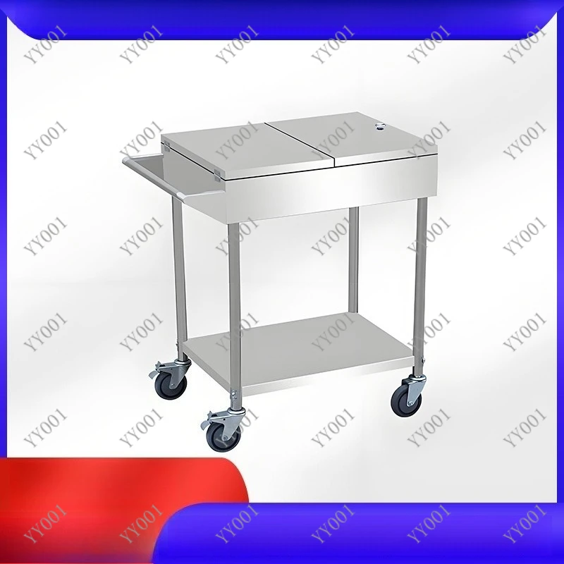 Stainless Steel Kitchen Trolley Mobile Seasoning Cart for Hotel Restaurant Catering Use