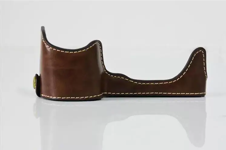 カメラビデオバッグpuハーフケースforsona6400 a6300 a6000