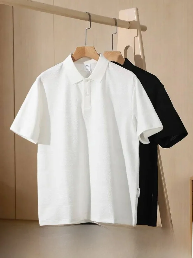 

Мужская рубашка с коротким рукавом и вышивкой в американском стиле, летняя модная свободная футболка с воротником, верхняя одежда