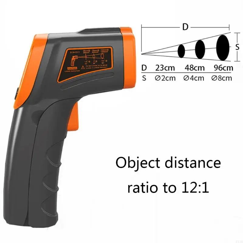 KX4B OKRESOWANIE TERMOMATOR Nie kontaktowy cyfrowy pistolet temperaturowy do gotowania do naprawy domu konserwacja LCD -50 do
