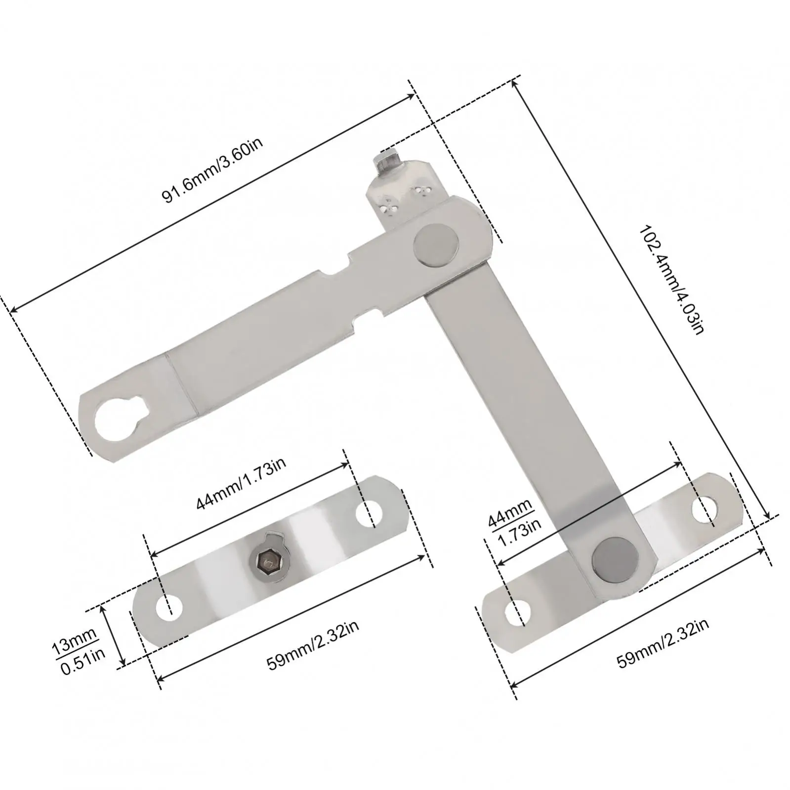 304 Stainless Steel Limit Lock Door Locks for Flat Open Broken Bridge Aluminum Window / Plastic Steel Window with Limit Lock