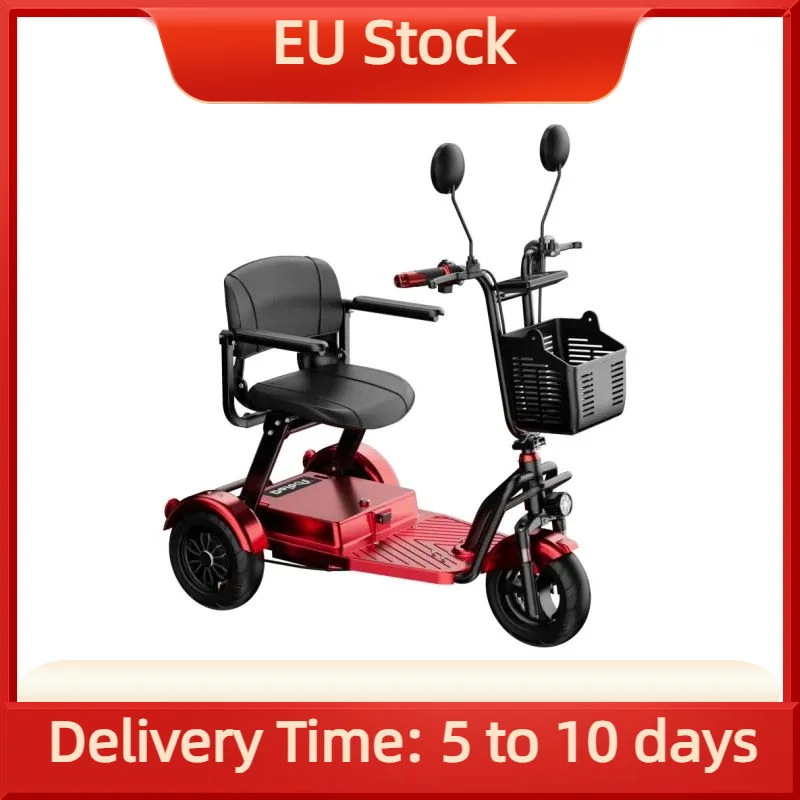 3-Rad-Mobilitätsroller Leichter Reise-Elektroroller für Senioren Tragbares Elektrisches Dreirad Faltbarer 1000W48V Elektroroller mit Sitz