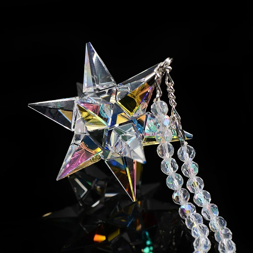 Car Pendant Crystal Meteor Hanging Ornament Charms Automobiles Rearview Mirror Suspension Trim Auto Interior Decor Accessories