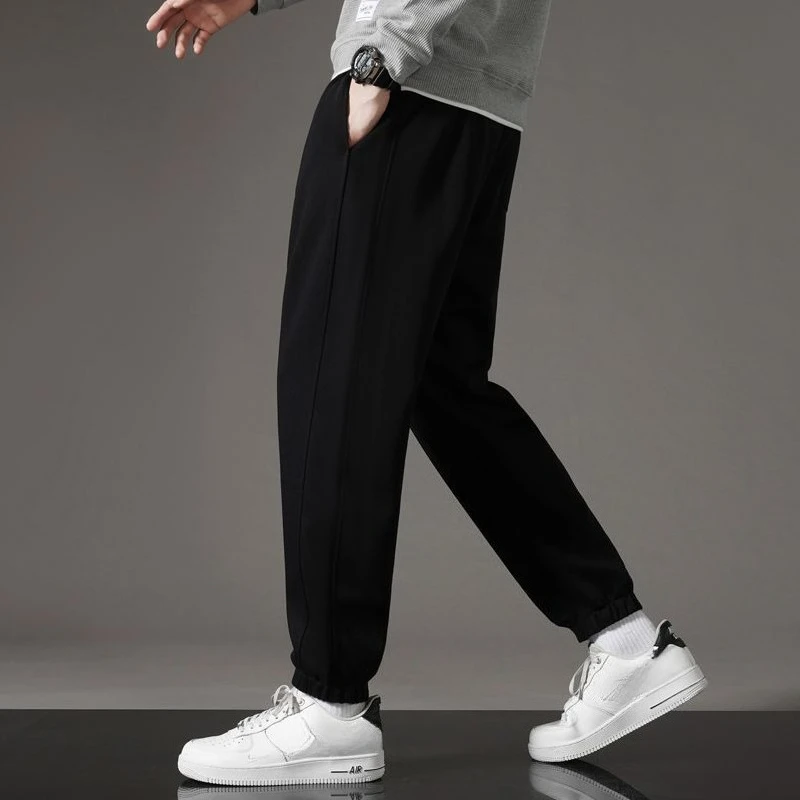 Mens Lightweight Athletic Joggers Ankle Banded Spring Summer Fall Teen Loose Fit Trousers