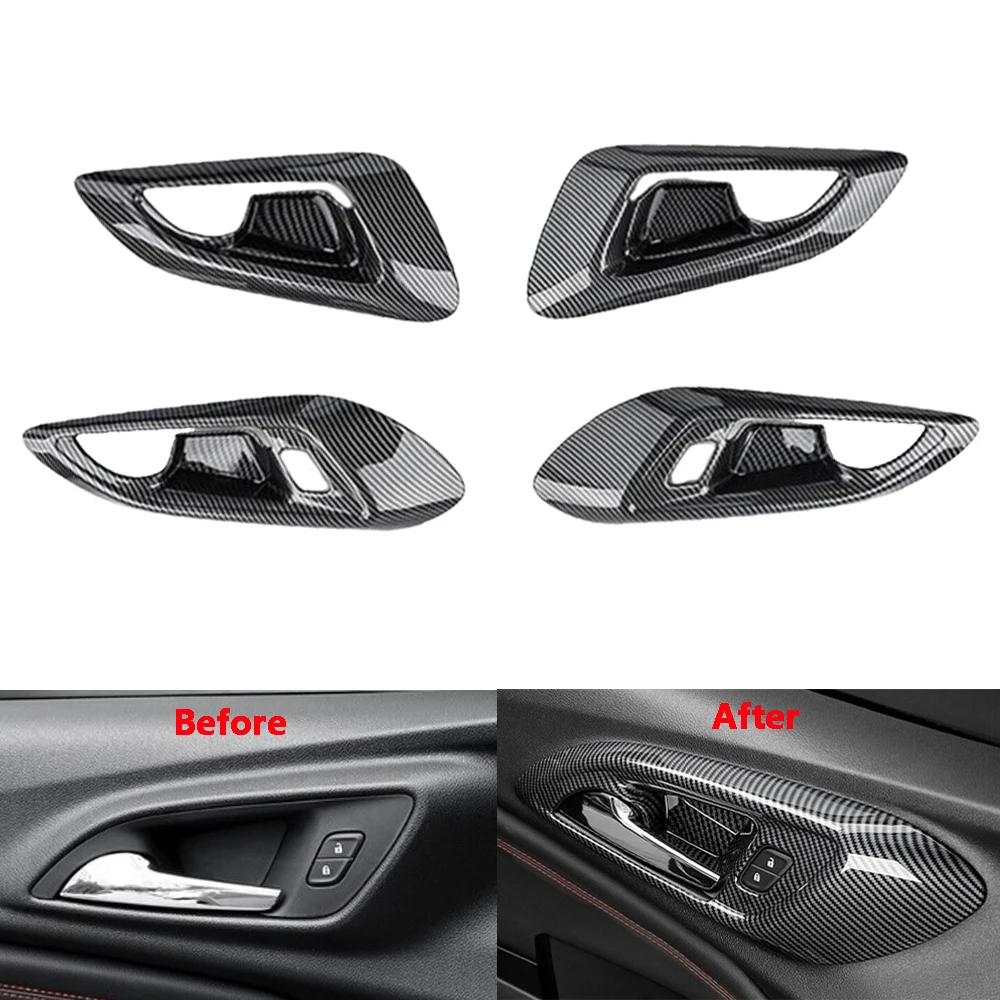 

4Pcs Car Inner Door Handle Bowl Panel Cover Trims For Chevrolet Trax 2023-2024 Auto Accessories Replacement