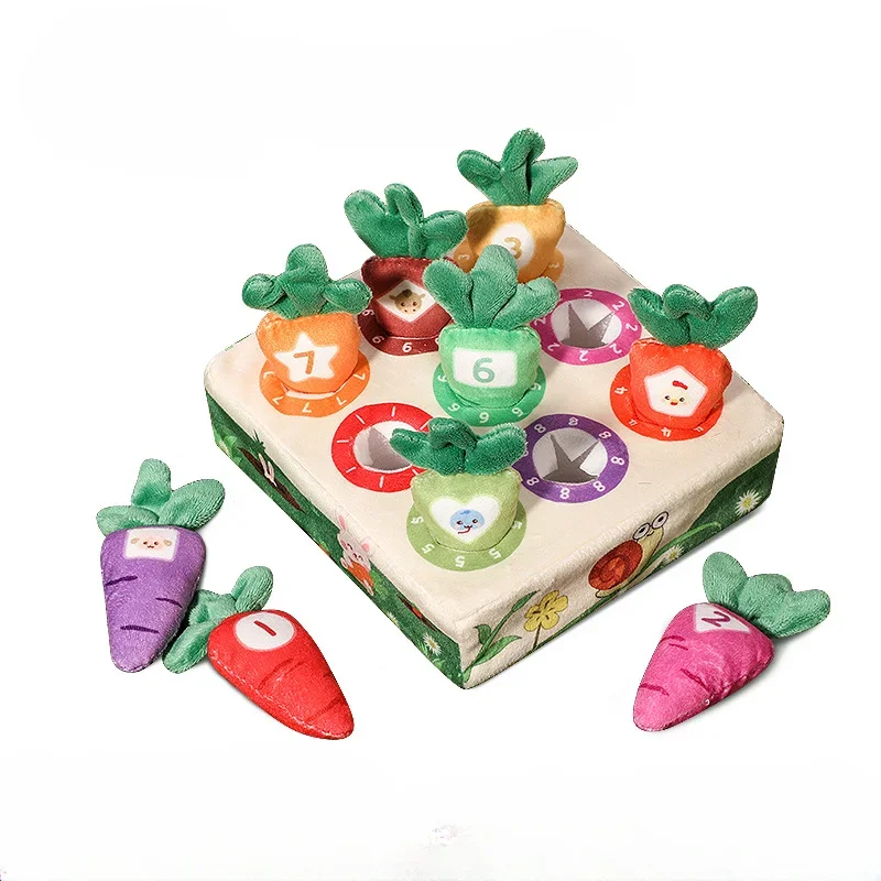 

Baby Tissue Box Pull Out Radish Toys Carrot Harvest Toddler Fine Motor Skills Montessori Early Learning Educational Games Toys