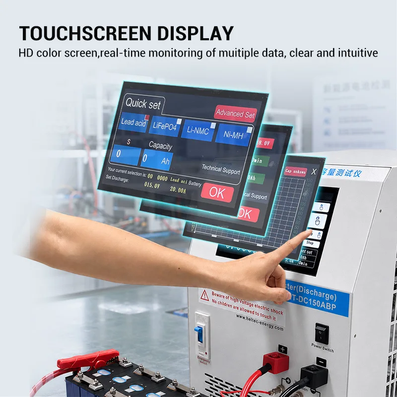 Heltec 5-120V 1-50A Discharge Battery Electronic Load/Capacity Tester for Lead-acid/NiMH/LiFePO4/NCM Batteries Electronic Tools