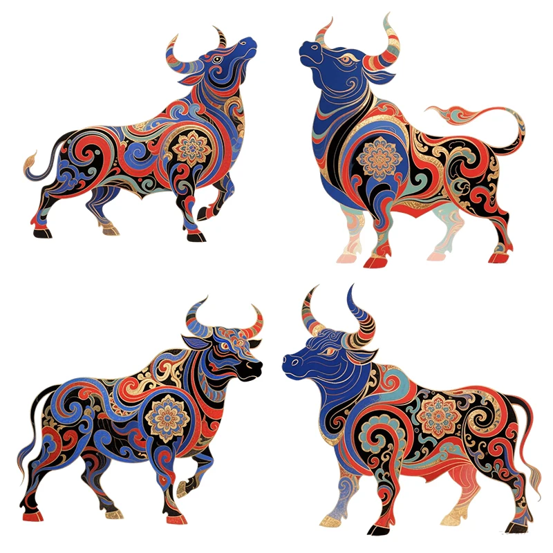 Three Ratels CD321 Mural color scheme Bulls Classic Wall stickers for home decoration car decal