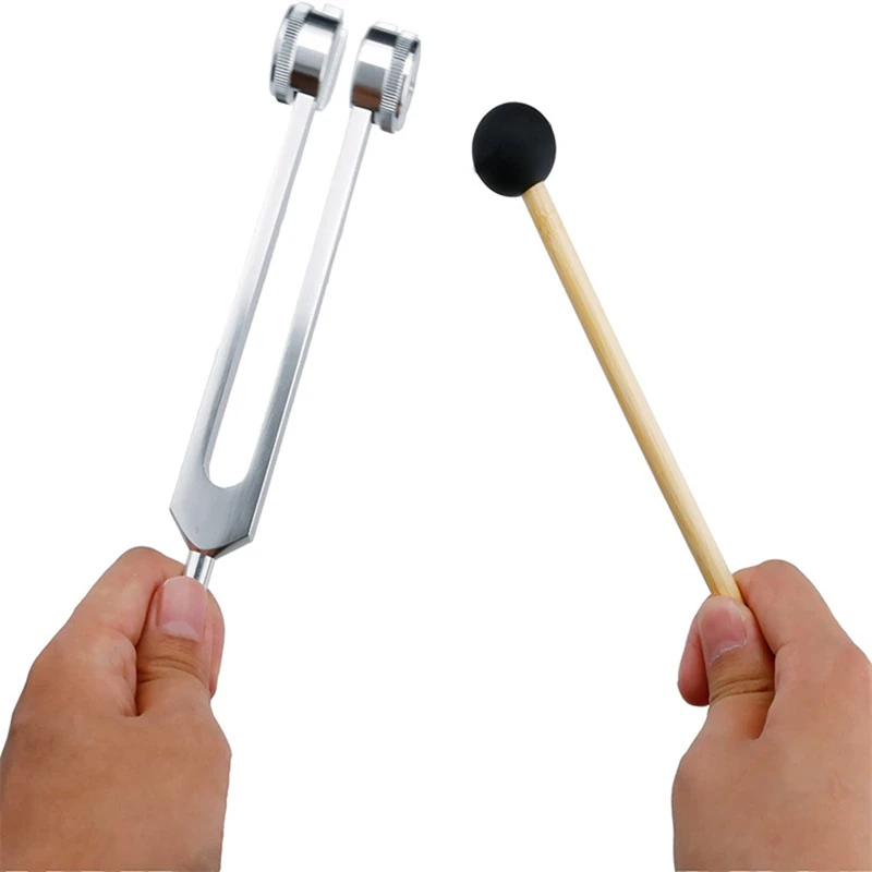 Imagem -02 - Forquilha de Ajuste Bio-acústico Ponderada para Terapia 128hz Deslizante