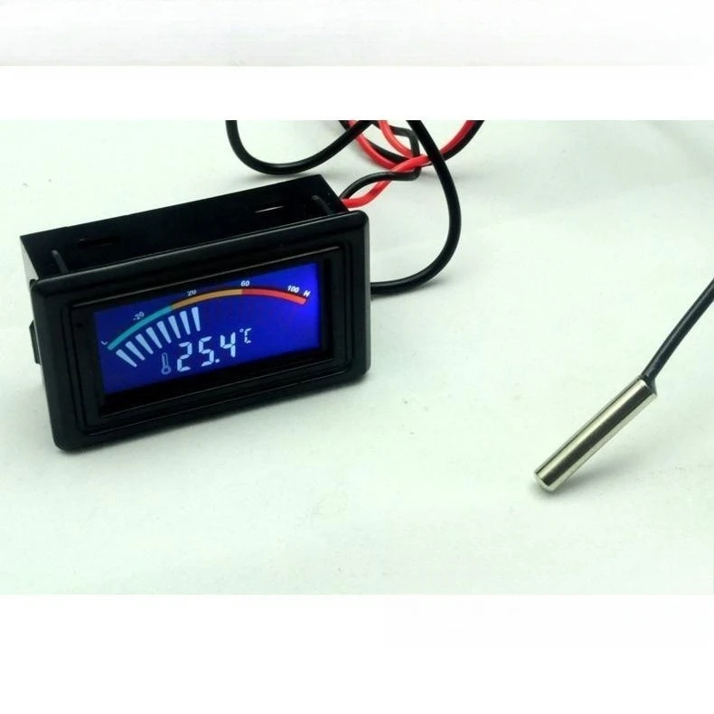 WDXS-ZZ pointer computer water-cooled thermometer, dual display waterproof probe 5V-24V