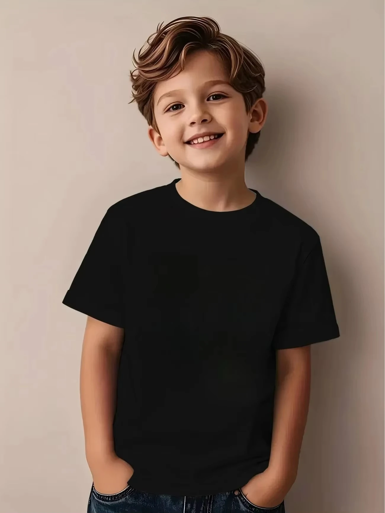 Summer Boys Girls Hailey Bieber Retro Trend Portrait Character T Shirt Kids Baby Youth Men Women Tee Streetwear Trendy Oversized
