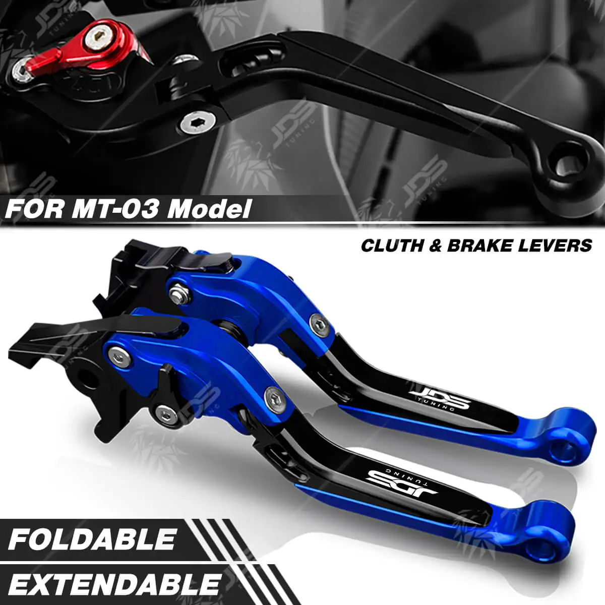 For Yamaha MT03 MT 03 Clutch Lever Brake Lever Set Foldable Adjustable Handle Levers Motorcycle Accessories Parts