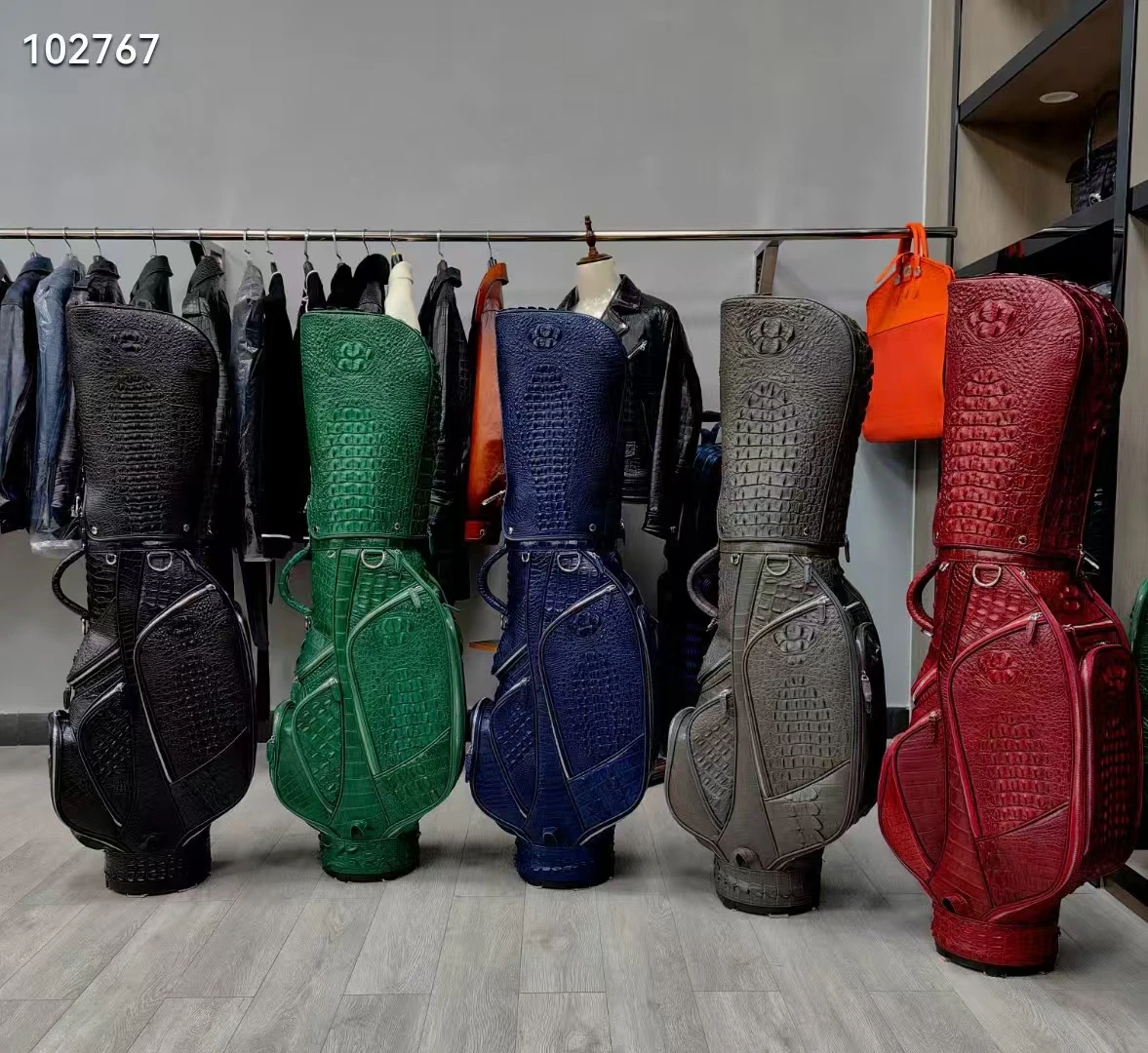 Genuine Crocodile Leather Golf Bag 2025 Design Big Size alligator Skin High Quality Outdoor Bag customized order bag