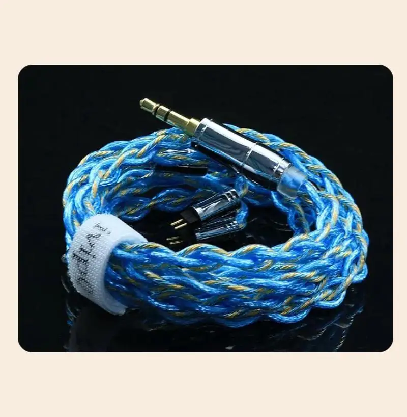 IvipQ-535 4-adriges HIFI-Kopfhörer-Upgrade-Kabel mit 0,78 2PIN/MMCX/Recessed-0,78 2pin, anwendbar für MOONDROP AKG – Detail 6