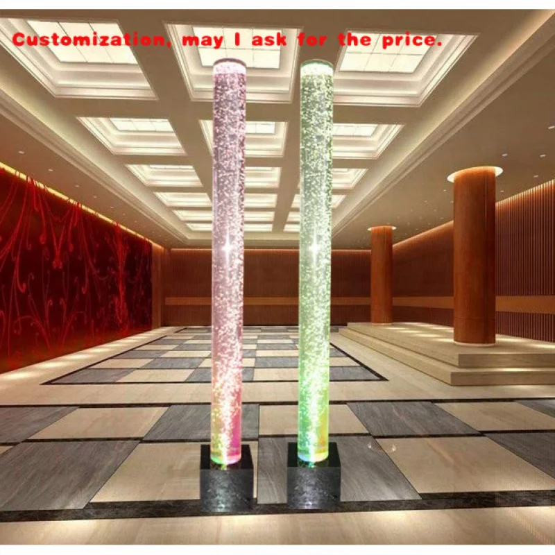 

custom.Luxury Indoor Wall with Dancing Fire Bubble Light Tubes New Design Style Living Room Wedding Lobby