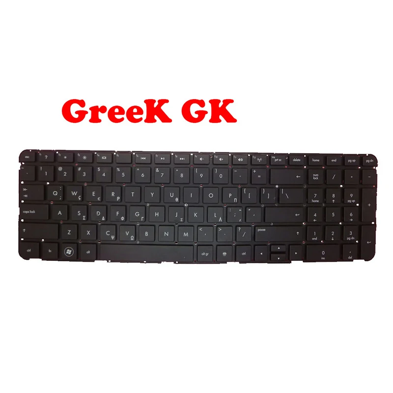 Laptop Keyboard For HP DV7-6000 639396-171 666001-171 639396-DJ1 666001-DJ1 Arabia AR/Greece GK Without Frame Black New