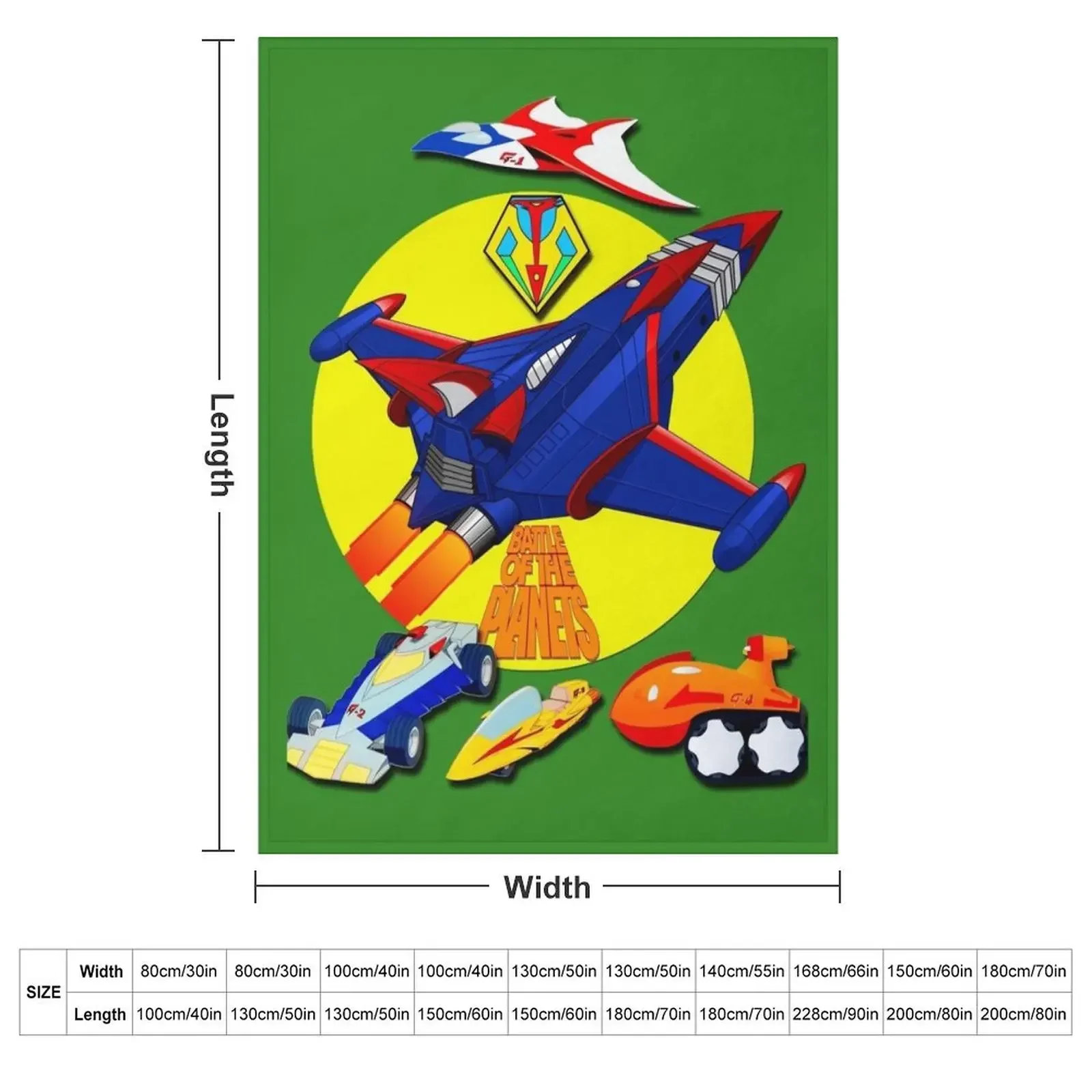 Battle of The Planets Gatchaman Vehicle Logo Throw Blanket Moving for winter Picnic Shaggy Loose bed plaid Blankets