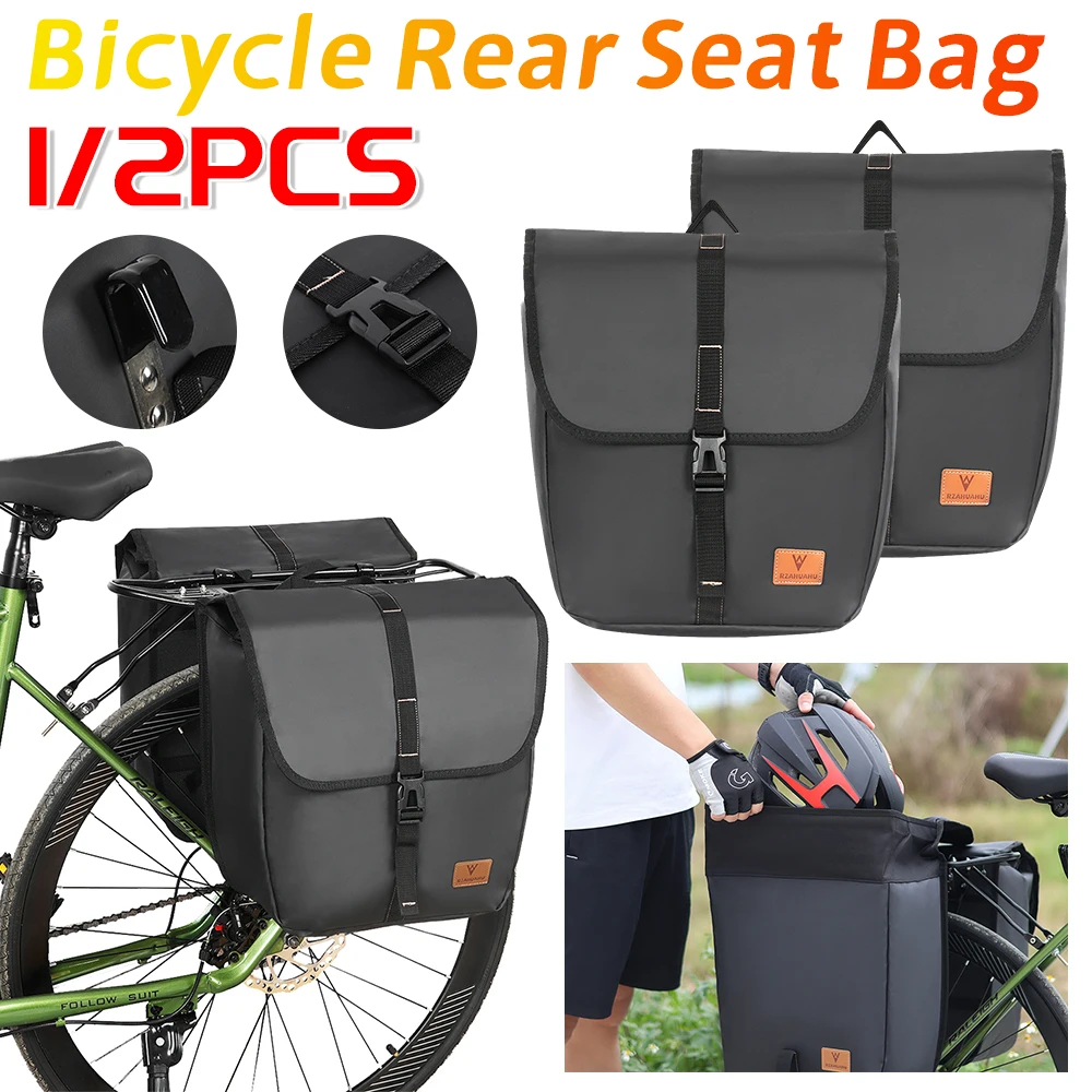1/2 قطعة دراجة حقيبة المقعد الخلفي متعددة الوظائف المقعد الخلفي العديلات حزمة مقاوم للماء دراجة السرج أكياس مع مقبض الدراجة الملحقات