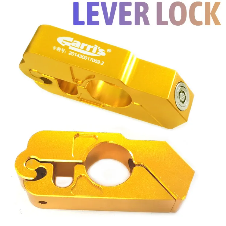 

Замок на руль мотоцикла, электроскутера, квадроцикла, питбайка, снегохода, противоугонный, из сплава, с блокировкой тормозного рычага