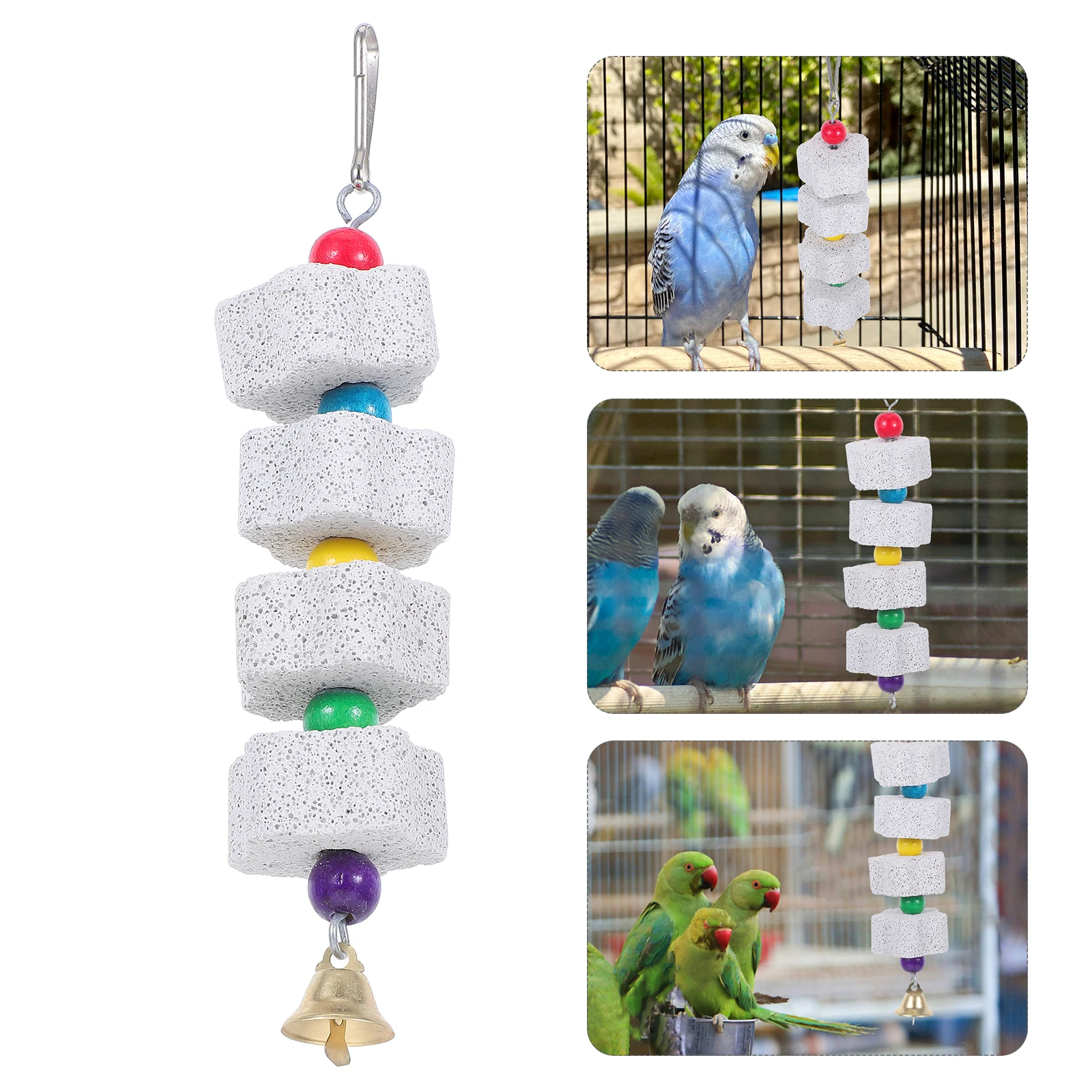 

Natural Pet Teeth Grinding Stone For Chinchillas Squirrels Parrots Hamsters Rabbits Bird Chew Beak Grinder Gnawing Prevention